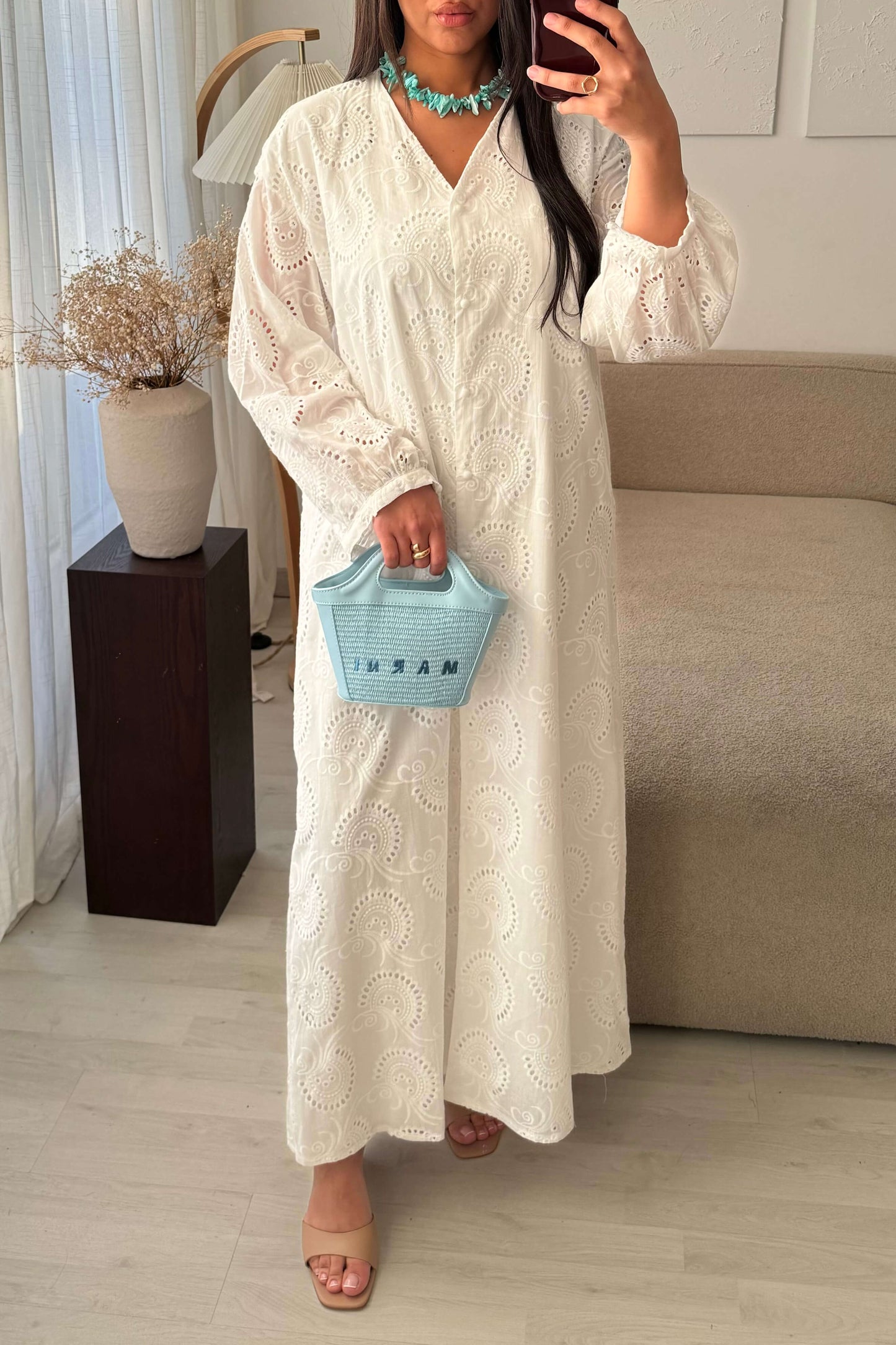 Robe broderie anglaise blanche