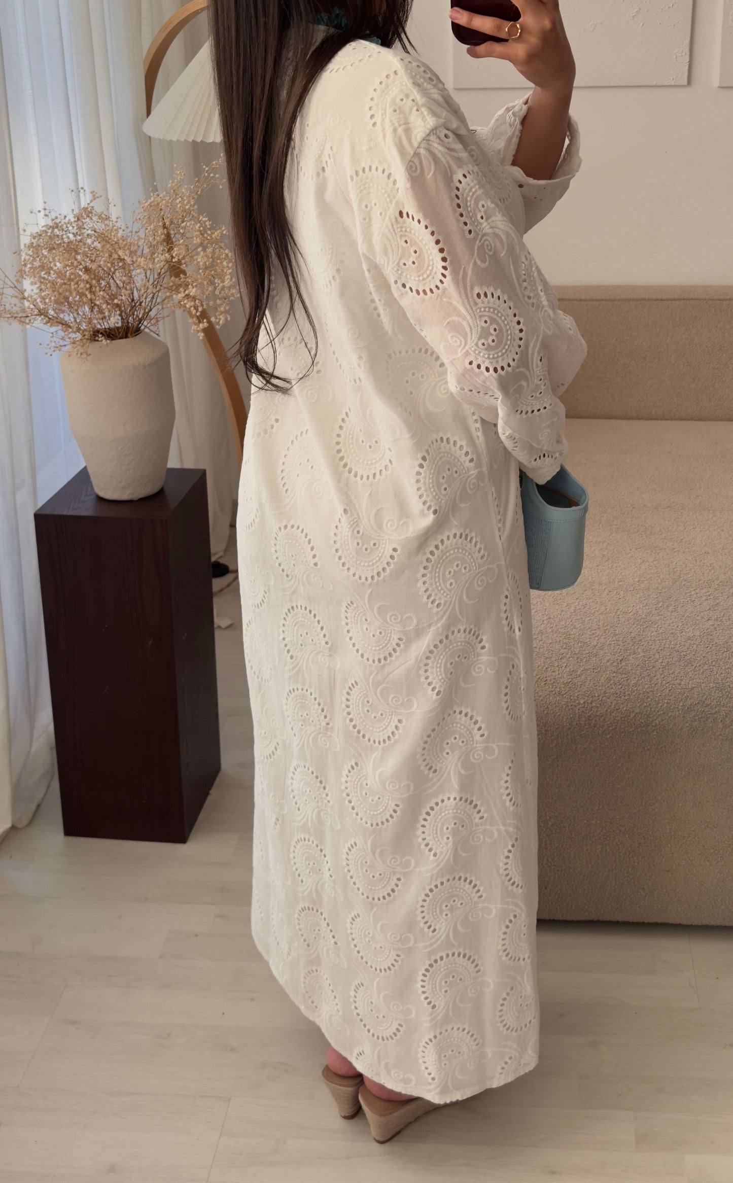 Robe broderie anglaise blanche